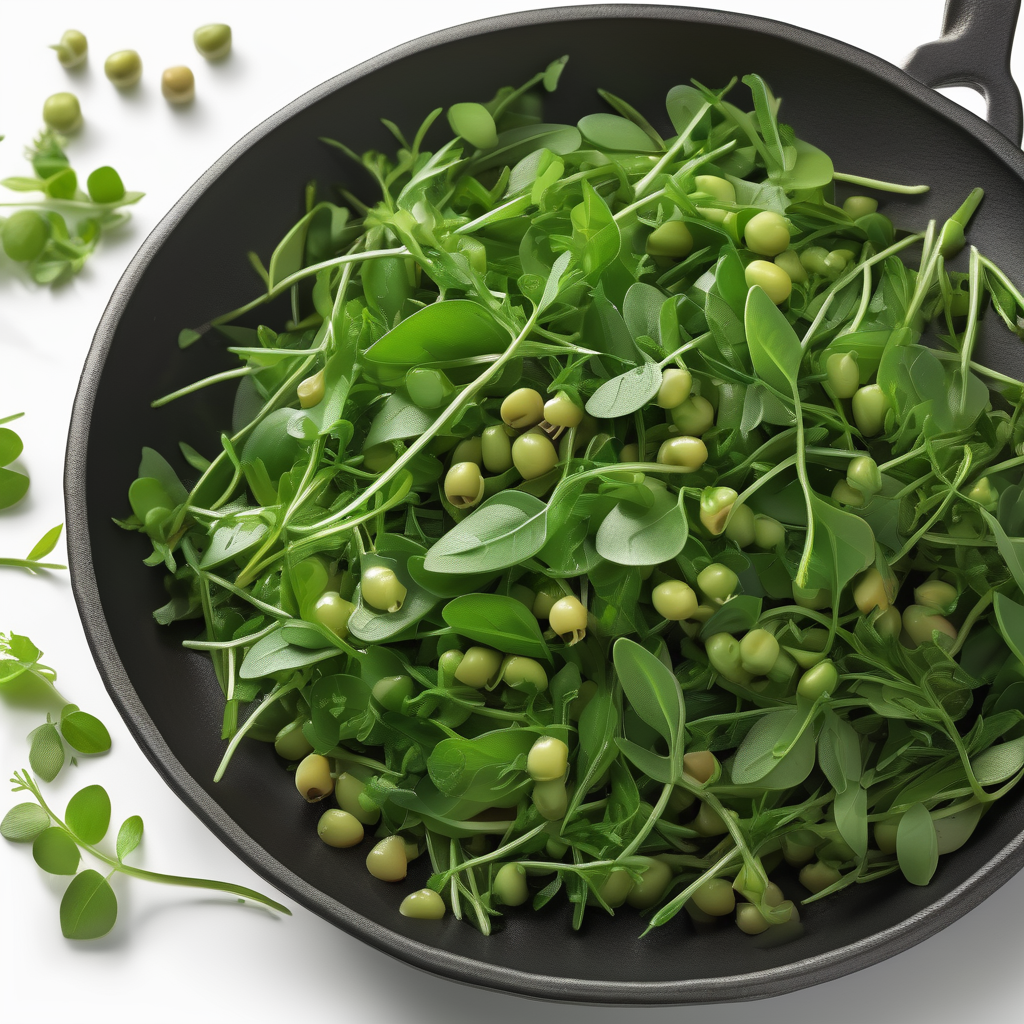 Bell Pea Shoots Stir-Fry