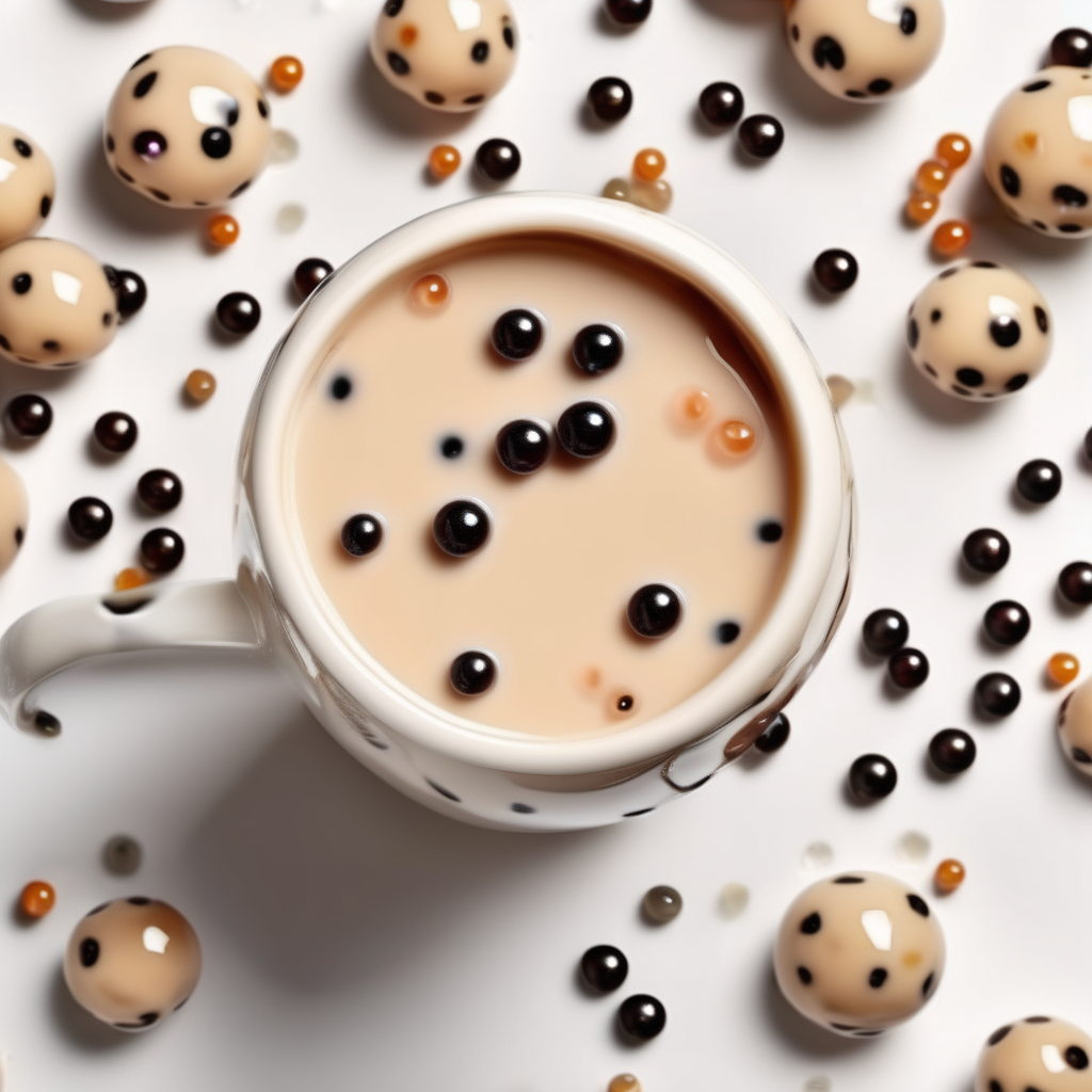 Creamy Milk Tea with Boba Pearls
