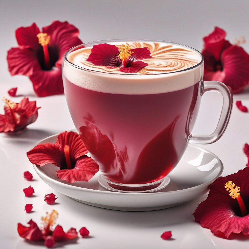 Hibiscus Tea Latte