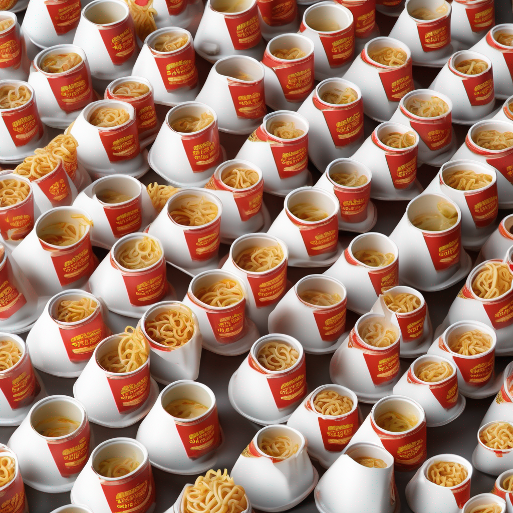 Processed Instant Noodle Cups