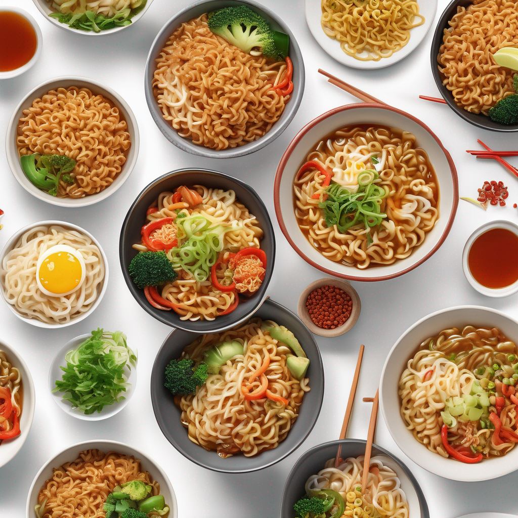 Processed Instant Ramen Stir-Fry Kit